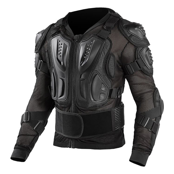 bike it GP-Pro Adults Full Protector Body armour Jacket - Black S/M